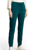 Pantalón ancho de mujer con cintura elástica y bolsillos
