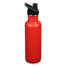 Botella Classic Klean Kanteen con tapa Sport 27oz (798ml) Rojo