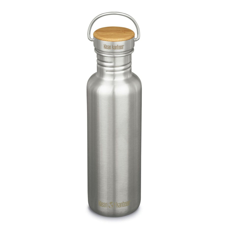 Botella Reflect Klean Kanteen con tapa Bamboo 27oz (798ml) Plata