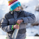 Botella térmica Classic infantil Klean Kanteen con tapa Sport 12oz (355ml) Plata