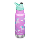 Botella térmica Classic infantil Klean Kanteen con tapa Sport 12oz (355ml) Lila
