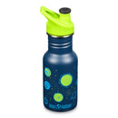 Botella Classic infantil Klean Kanteen con tapa Sport 12oz (355ml) Azul marino estampado