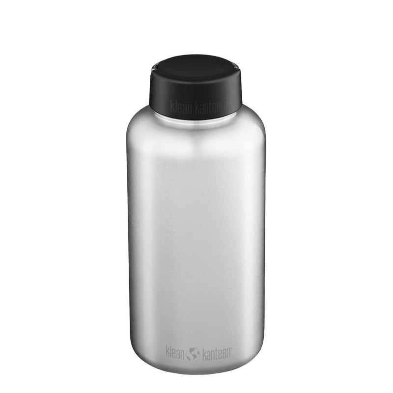 Botella Wide Klean Kanteen con tapa Loop 64oz (1893ml) Plateado
