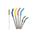 Pack de 6 pajitas de acero inoxidable Klean Kanteen Multicolor