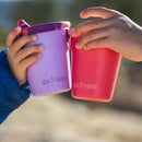 Vaso infantil Klean Kanteen con tapa y pajita 10oz (280ml) Coral
