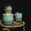 Taza Rise Klean Kanteen con tapa Flip 14oz (399ml) Verde oscuro