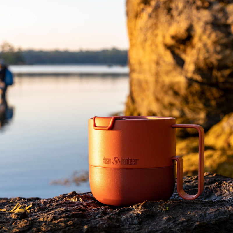 Taza Rise Klean Kanteen con tapa Flip 14oz (399ml) Rojo