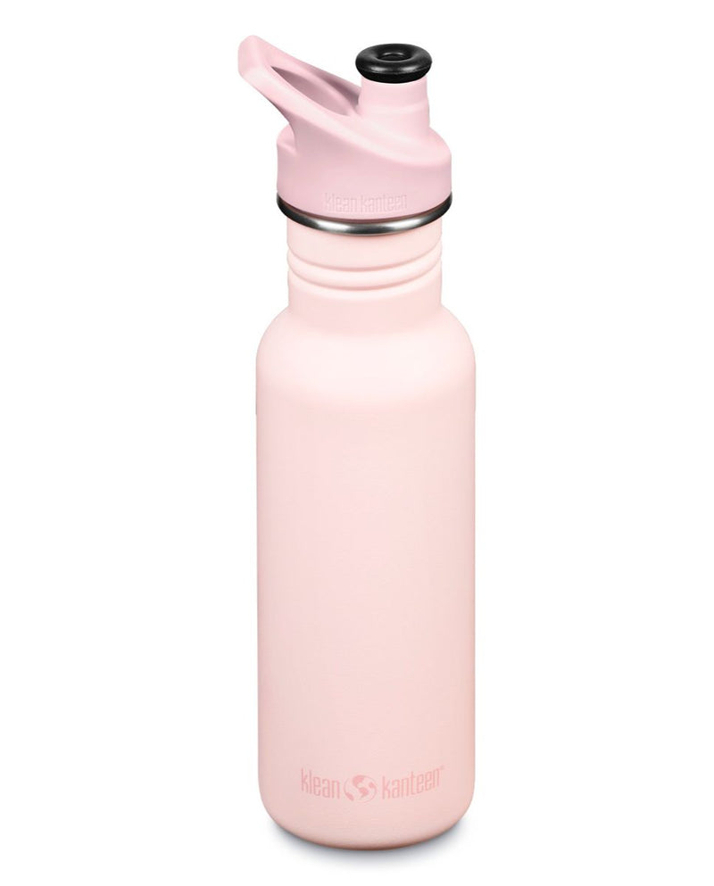 Botella Classic Klean Kanteen con tapa Sport 18oz (532ml) Rosa pastel