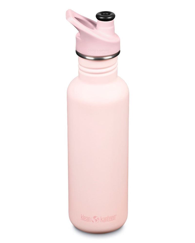 Botella Classic Klean Kanteen con tapa Sport 27oz (798ml) Rosa pastel