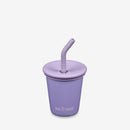 Vaso infantil Klean Kanteen con tapa y pajita 10oz (280ml) Morado