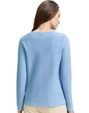 Jersey de mujer con cuello redondo y manga larga