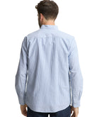 Camisa oxford de hombre con manga larga y estampado de rayas