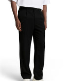 Pantalón recto de hombre con cintura baja y diseño liso