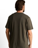 Camiseta de hombre en color verde con manga corta y cuello redondo