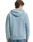 Sudadera de hombre de manga larga con capucha, cremallera, bolsillos delanteros y diseño liso