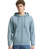 Sudadera de hombre de manga larga con capucha, cremallera, bolsillos delanteros y diseño liso