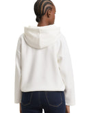 Sudadera de mujer de manga larga con estampado liso y capucha