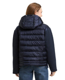 Chaqueta de mujer de manga larga con capucha y cremallera diseño liso