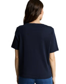 Camiseta de manga corta de mujer con estampado frontal