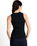 Camiseta de tirantes de mujer con cuello redondo y diseño liso