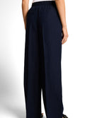 Pantalones anchos de mujer con cintura ajustable y cordón