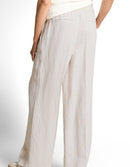 Pantalones anchos de mujer con cintura ajustable y cordón