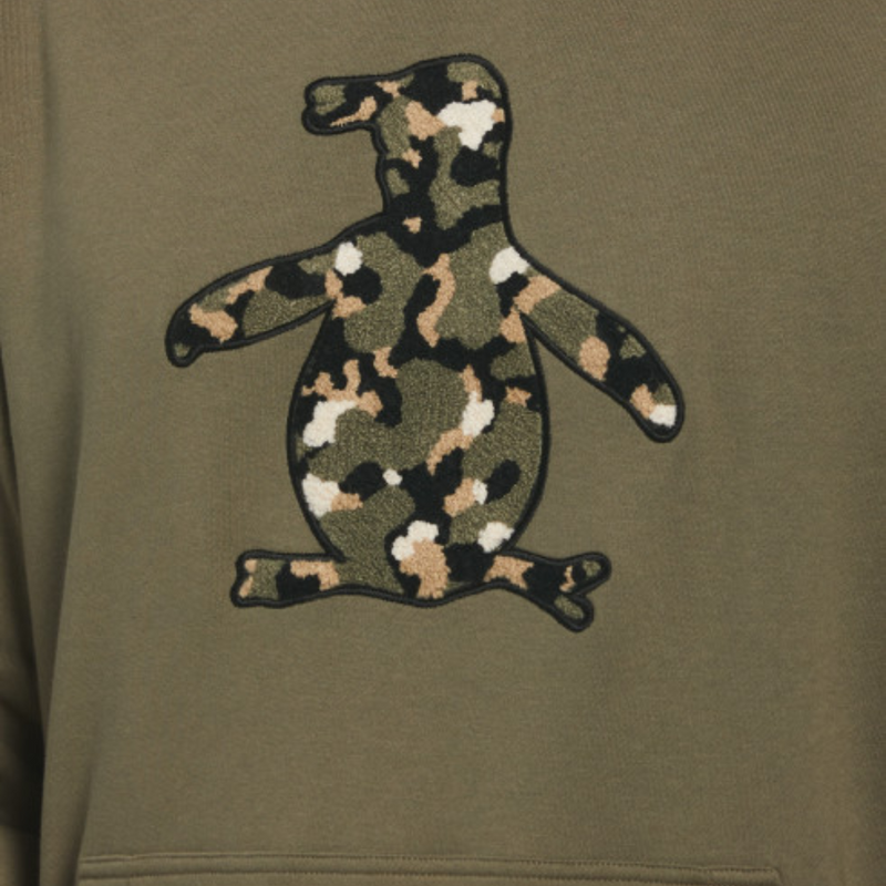 Sudadera con capucha fleece boucle camo Pete verde