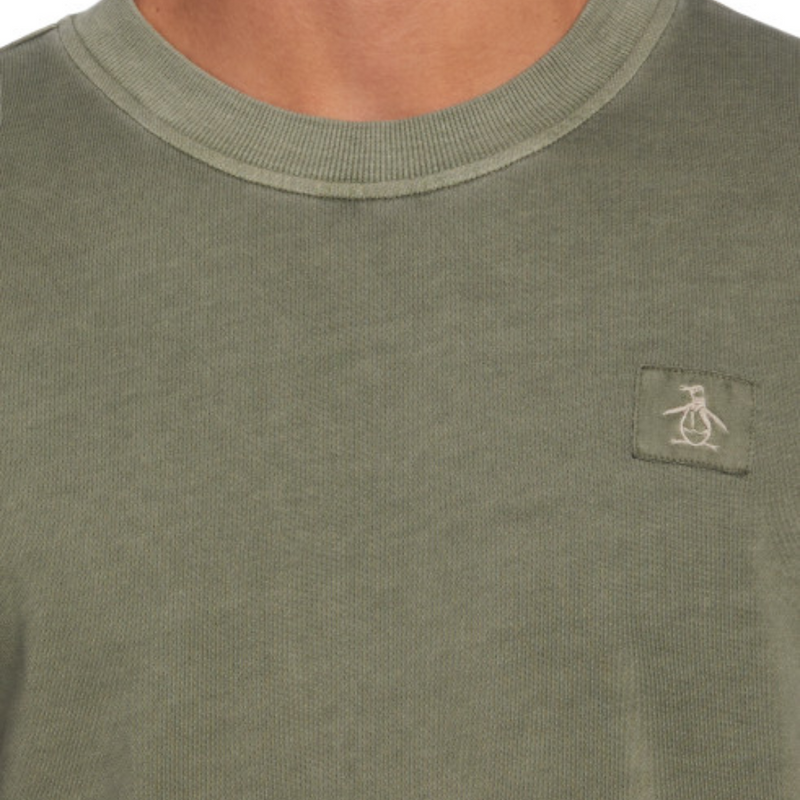 Sudadera Terry verde olivo