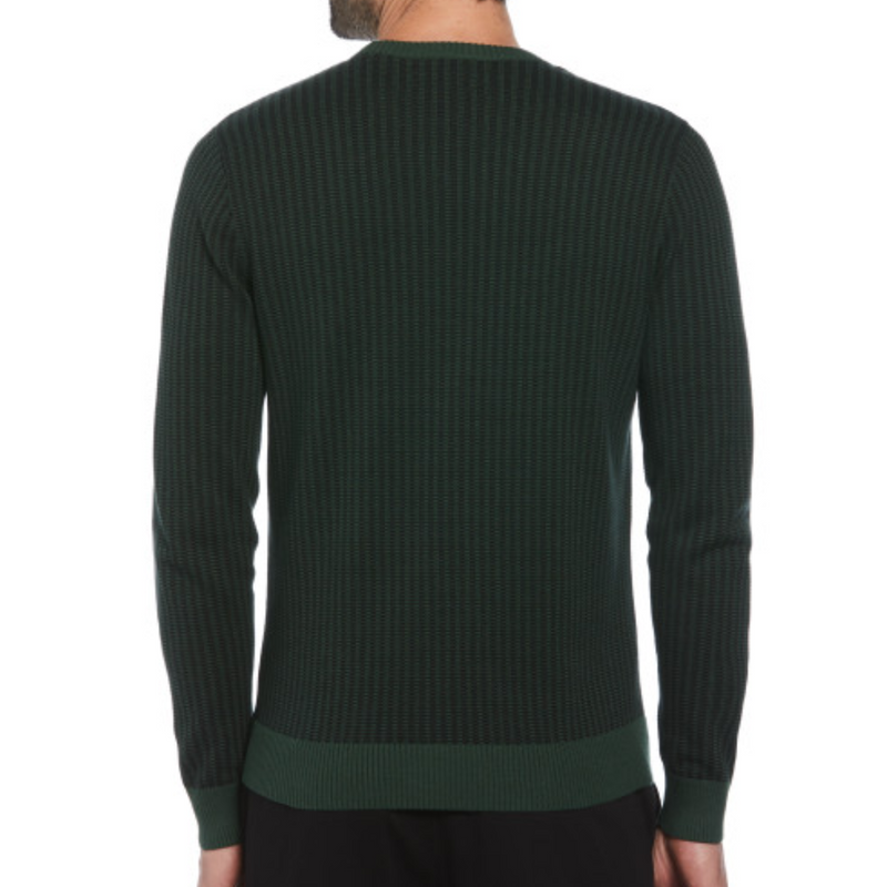 Jersey Ao jacquard tonal verde