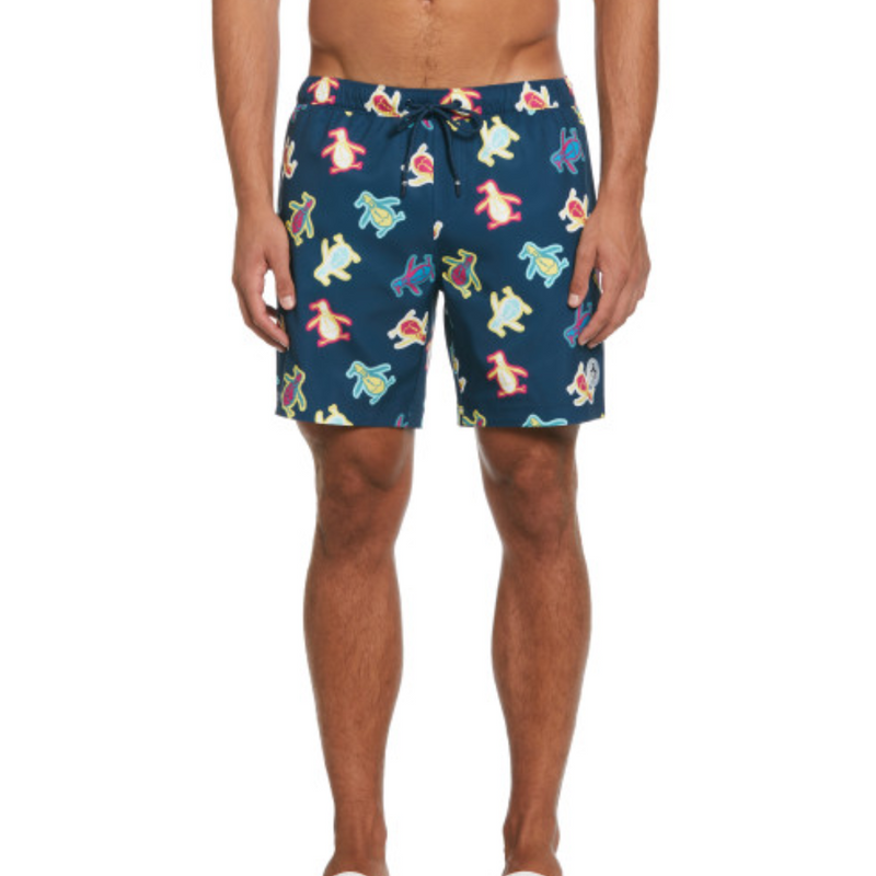 Bañador volley reciclado aop tumble Pete azul oscuro