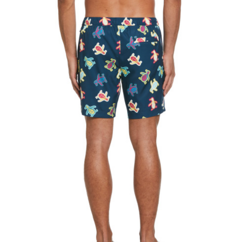 Bañador volley reciclado aop tumble Pete azul oscuro