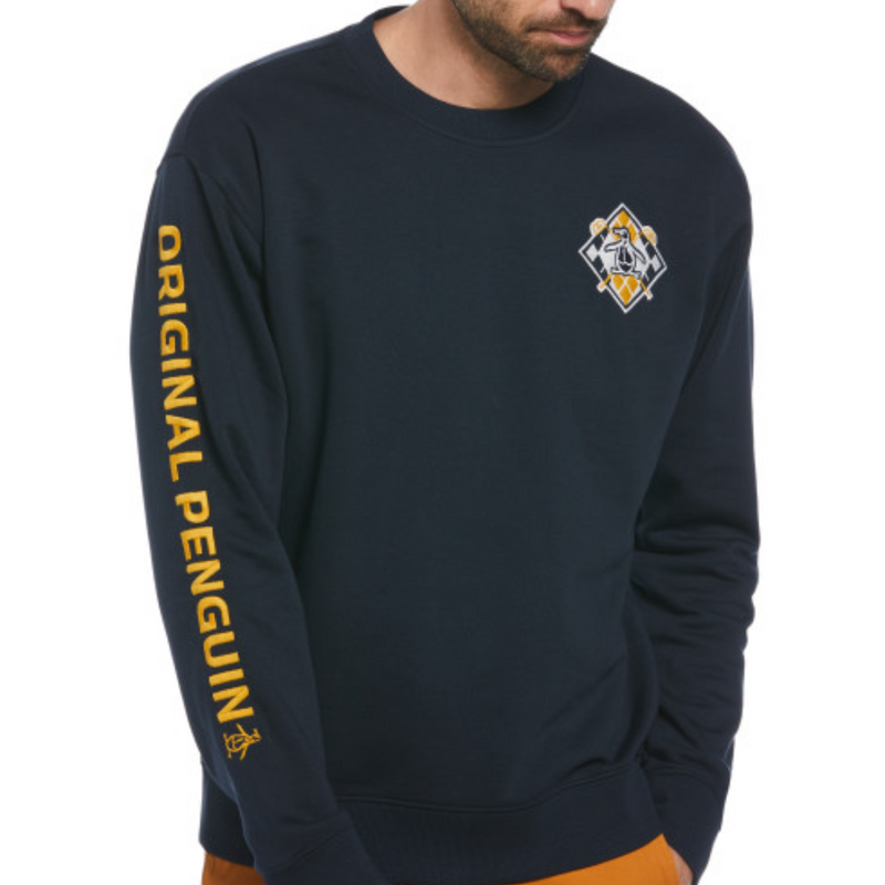 Sudadera Palos de golf Fleece Crew negra