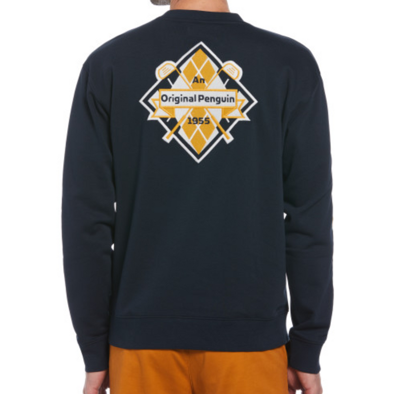 Sudadera Palos de golf Fleece Crew negra