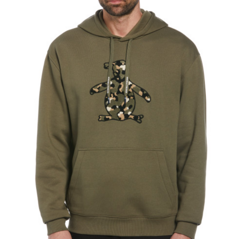 Sudadera con capucha fleece boucle camo Pete verde