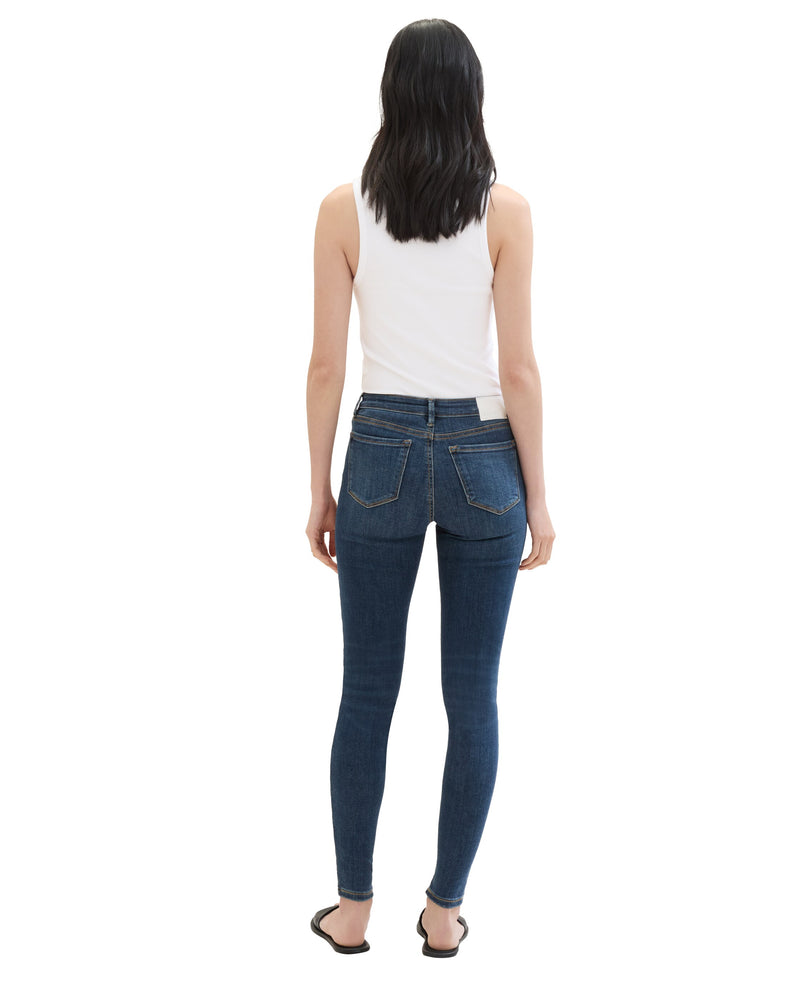 Vaquero de mujer Nela fit pitillo cintura media azul