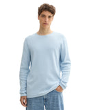 Jersey de hombre con cuello redondo y diseño de rayas