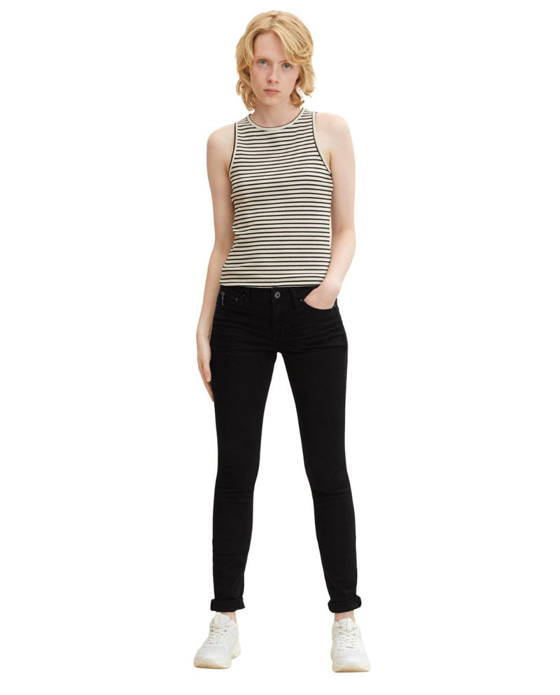 Vaquero de mujer Jona extra skinny efecto desgastado negro