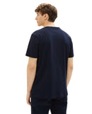 Camiseta de hombre con dibujo frontal azul marino