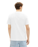 Camiseta de hombre con dibujo frontal blanco