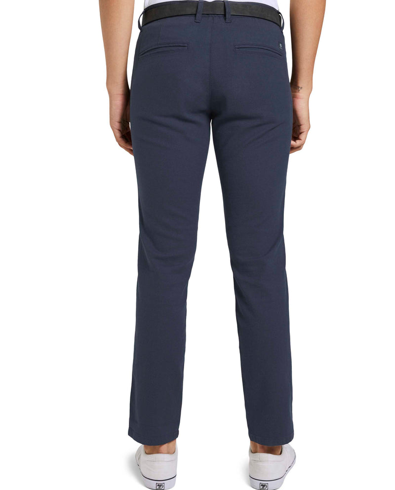 Chino de hombre recto con bolsillos azul marino