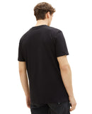 Camiseta de hombre con dibujo frontal negro
