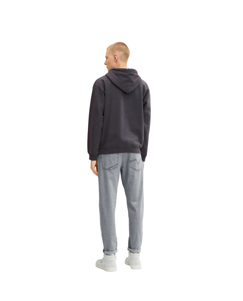 Sudadera de hombre con capucha corte regular gris oscuro