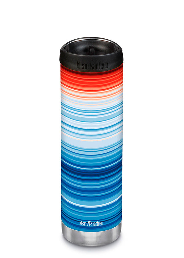 Botella térmica TKWide Klean Kanteen con tapa Café 20oz (592ml) Multicolor