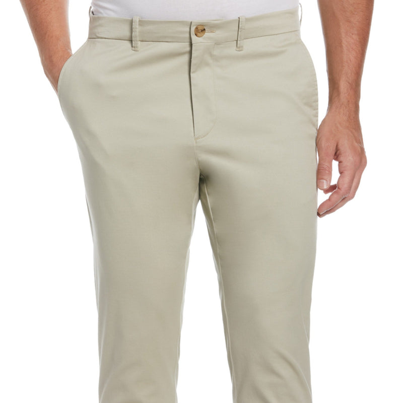 Pantalón chino stretch con algodón reciclado beige