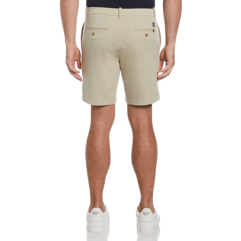 Pantalón corto de algodón reciclado beige
