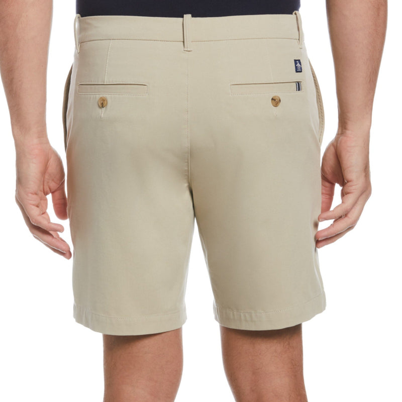 Pantalón corto de algodón reciclado beige