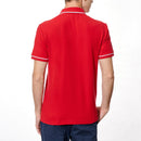 Polo earl de algodón orgánico sticker Pete rojo