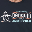 Camiseta azul marino con estampado de TV Pete