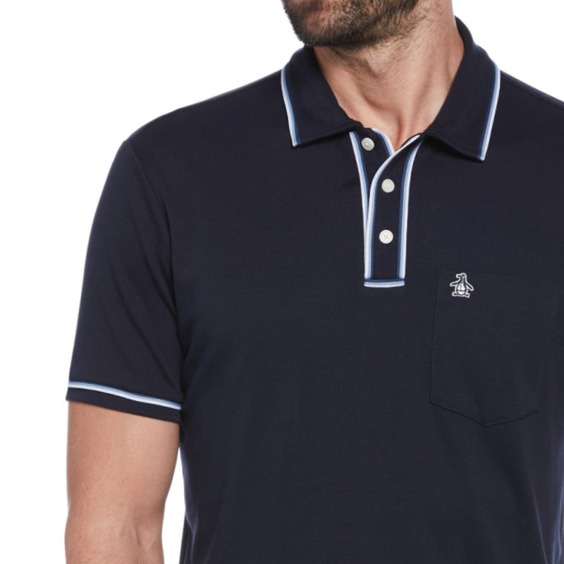 Polo earl 3D orgánico azul marino