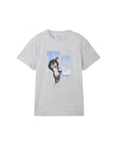 Camiseta de niño de manga corta con dibujo frontal